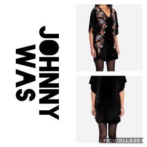 NWT Johnny was velvet dress size large olive grn